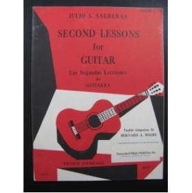 SAGRERAS Julio Second Lessons for Guitar Guitare 1975