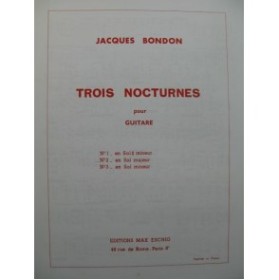 BONDON Jacques Nocturne No 2 Guitare 1972