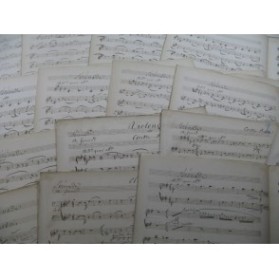 GOUNOD Charles Sérénade Orchestre Manuscrit XIXe