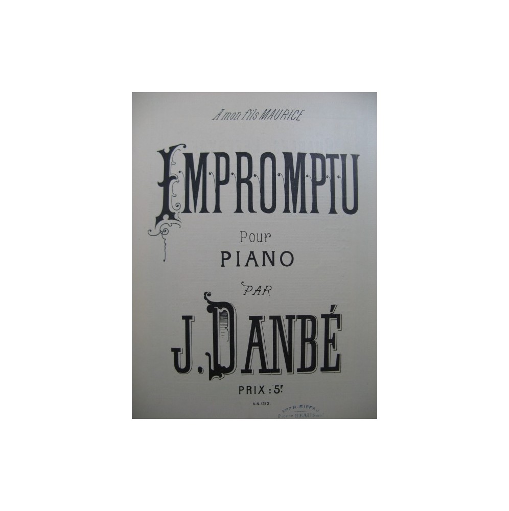 DANBE J. Impromptu piano
