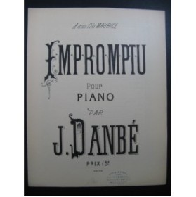 DANBÉ Jules Impromptu piano