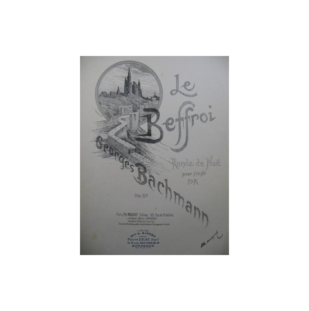 BACHMANN Georges Le Beffroi piano