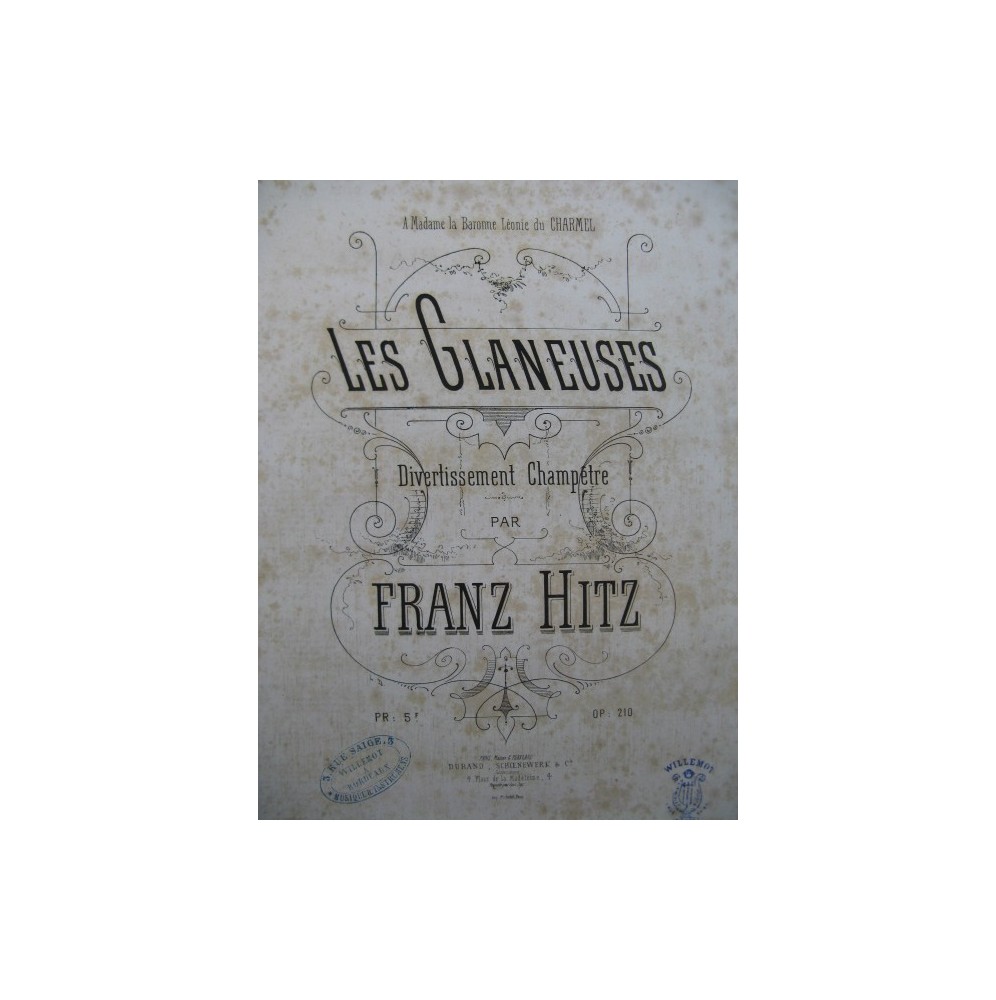 HITZ Franz Les Glaneuses piano