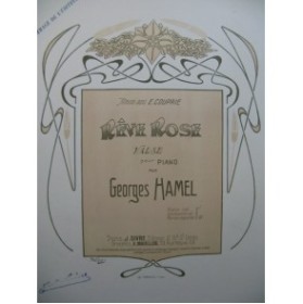 HAMEL Georges Rêve Rose piano