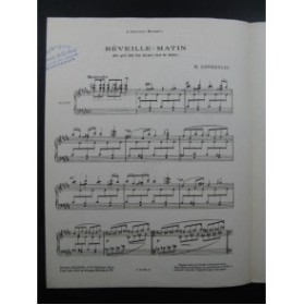 LOVREGLIO E. Réveille-Matin piano