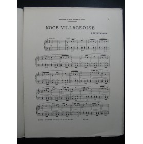 WITTMANN G. Noce Villageoise piano