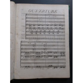 SACCHINI Antonio Dardanus Opéra Chant Orchestre ca1784