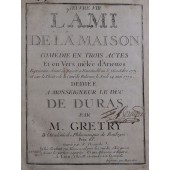 GRÉTRY André L'Ami de la...