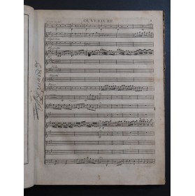 GRÉTRY André L'Ami de la Maison Opéra Chant Orchestre 1772