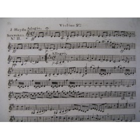 HAYDN Joseph Symphonie n° 104 London Orchestre ca1810