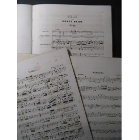 HAYDN Joseph Trio n° 1 à 25 Piano Violon Violoncelle ca1850