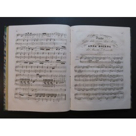 DONIZETTI G. Anna Bolena Opéra Chant Piano 1835