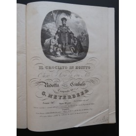 MEYERBEER Giacomo Il Crociato in Egitto Opéra Chant Clavecin ca1825