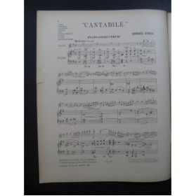 SPORCK Georges Cantabile Orchestre 1929