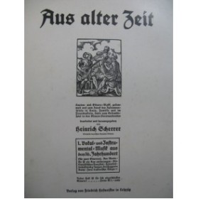 Aus Alter Zeit 7 Pièces pour 2 Guitares 1911