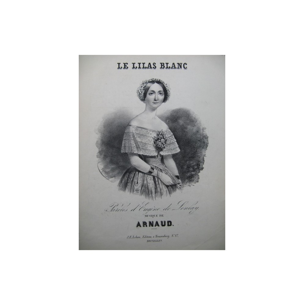 ARNAUD Le Lilas Blanc Chant Piano XIXe