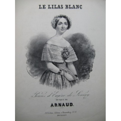 ARNAUD Le Lilas Blanc Chant Piano XIXe