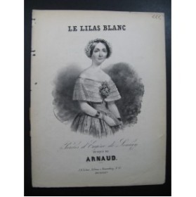 ARNAUD Le Lilas Blanc Chant Piano XIXe