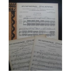 MENDELSSOHN Symphonie Italienne Orchestre Piano Violon 1927