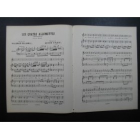 COLLIN Lucien Les Quatre Allumettes Chant Piano XIXe