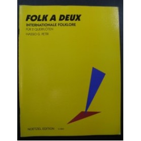 Folk à deux Internationale Folklore 2 Recorder Flûte à bec