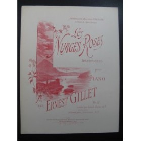 GILLET Ernest Les Nuages Roses piano