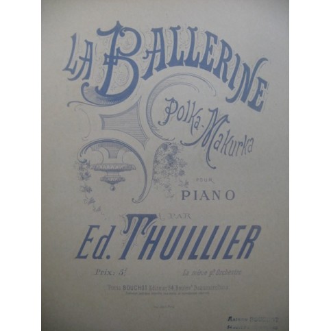 THUILLIER Ed. La Ballerine piano