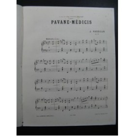 VASSEUR Jules Pavane-Médicis piano