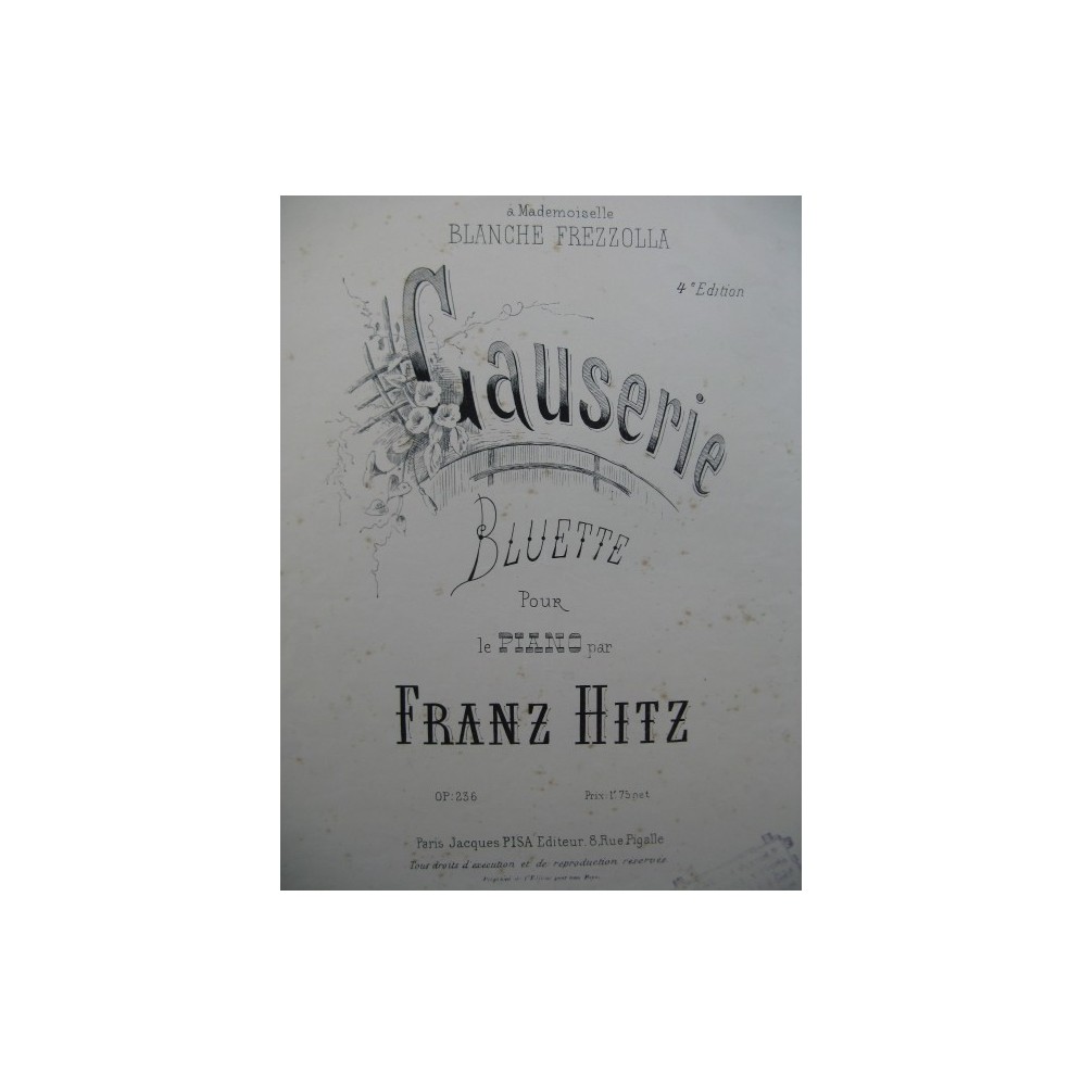 HITZ Franz Causerie piano