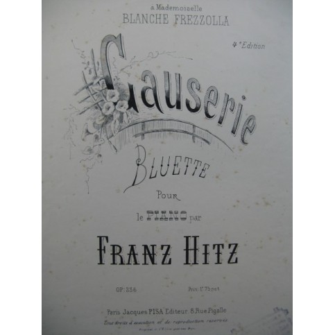 HITZ Franz Causerie piano