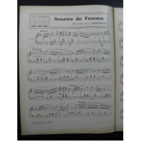 FRANCESCHI J. Sourire de Femme Piano