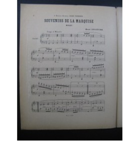 LELIEVRE René Souvenirs de la Marquise piano