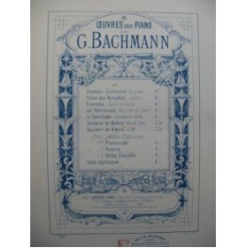 BACHMANN Georges Fiametta piano