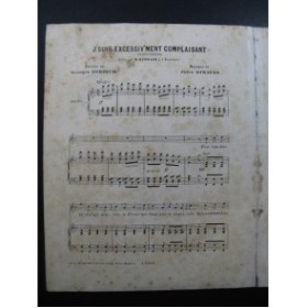 STRAUSS Jules J'suis excessiv'ment complaisant Chant Piano ca1880