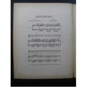RAITER Ch. Dégourdi Chansonnette Chant Piano