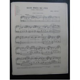 FIÉVET Paul Soir près du Feu Orchestre 1922