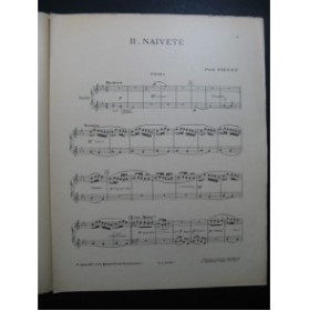 FIÉVET Paul Naïveté pour Piano 4 mains