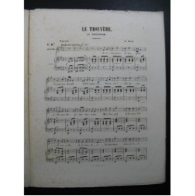 VERDI G. Le Trouvère Romance Chant Piano ca1860