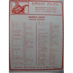 PUJOL Emilio Deuxième Triquilandia Guitare