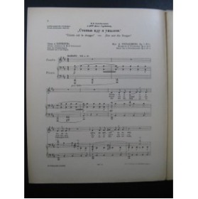 GRETCHANINOFF Alexandre Triste est le Steppe Chant Piano 1912