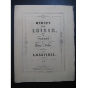 GASTINEL Léon Heures de Loisir Valse No 1 Violon Piano ca1859