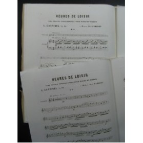 GASTINEL Léon Heures de Loisir Valse No 1 Violon Piano ca1859