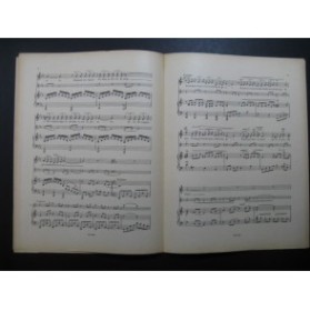 BRIFFAULT Germaine Soleil Couchant Chant Violon Piano 1928