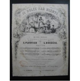 BORDÈSE Luigi Les Débutantes Chant Piano ca1840