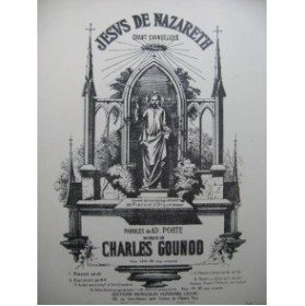 GOUNOD Charles Jesus de Nazareth Piano Chant Orgue 1948