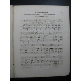 GORDIGIANI Il Tempo Passato Chant Piano ca1850