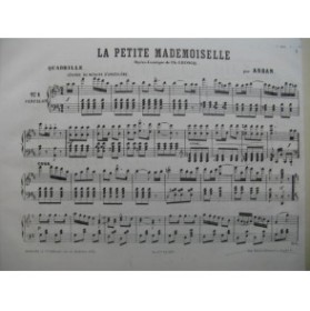ARBAN La Petite Mademoiselle Quadrille Piano XIXe
