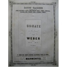 WEBER Sonate en La bémol op 39 Piano ca1853