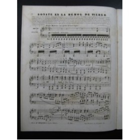 WEBER Sonate en La bémol op 39 Piano ca1853