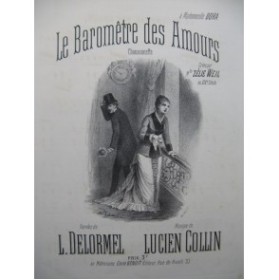 COLLIN Lucien Le Baromètre des Amours Chant Piano XIXe